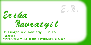 erika navratyil business card